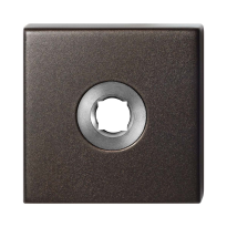 GPF1102.A1 R rozet 50x50x8 mm Dark blend rechtsdraaiend