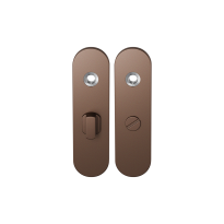 GPF1110.A2 kortschild afgerond WC57/5 grote knop Bronze blend