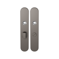 GPF1120.A3 langschild afgerond WC57/5 grote knop Mocca blend