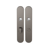 GPF1120.A3 langschild afgerond WC63/8 grote knop Mocca blend