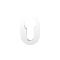 GPF1140.62 Minimalistische cilinderrozet 42x28x1,5mm Wit