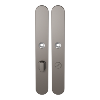 GPF1170.A3 langschild afgerond WC63/8 grote knop Mocca blend