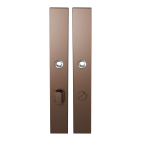 GPF1175.A2 langschild rechthoekig WC72/8 grote knop Bronze blend