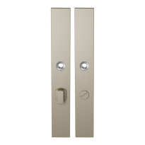 GPF1175.A4 langschild rechthoekig WC63/8 grote knop Champagne blend