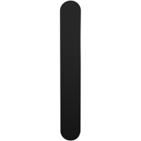 GPF1270.61L/R  langschild XL afgerond PC55 zonder krukgat links-/ rechtsdraaiend zwart