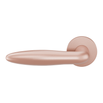 GPF135VRT2L Blush Sigaar model deurkruk op rozet 53x6mm gatdeel links
