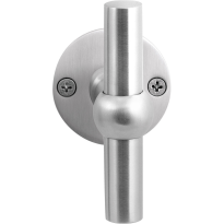 GPF3045.09-06L/R RVS kruiskruk Hipi op ronde rozet, links-/ rechtswijzend