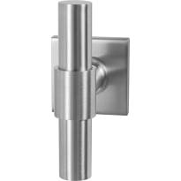 GPF3047.09-02R RVS kruiskruk Hipi Deux+ op vierkante rozet, rechtswijzend