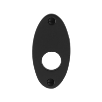 GPF6100.03 rozet 82x40x4mm smeedijzer zwart