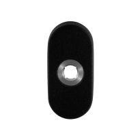 GPF8100.04R rozet 70x32x10mm zwart rechtsdraaiend
