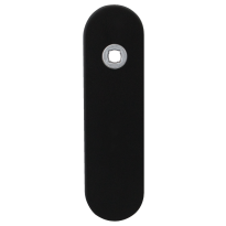 GPF8100.10R kortschild afgerond PC72 rechtsdraaiend zwart