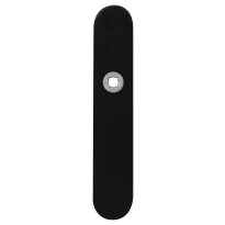 GPF8100.20L langschild afgerond linksdraaiend zwart