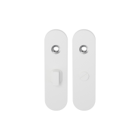 GPF8100.50 kortschild afgerond WC55/8 grote knop wit