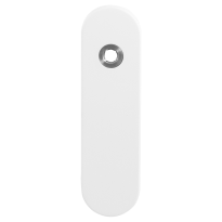 GPF8100.50R kortschild afgerond BB56 rechtsdraaiend wit