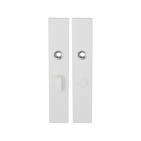 GPF8100.65 langschild rechthoekig WC55/8 grote knop wit