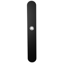 GPF8100.70R langschild XL afgerond blind rechtsdraaiend zwart