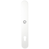 GPF8100.80R langschild XL afgerond PC92 rechtsdraaiend wit