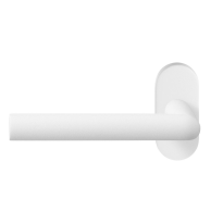 GPF8212.62-04L witte deurkruk Toi op ovale rozet, linkswijzend