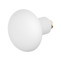 GPF8851.62 Paddenstoel knop S5 52mm veiligheidsschilden vast inclusief wisselstift wit