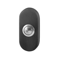 GPF9827.04P1 voordeurbel ovaal 70x32x10 mm PVD antraciet