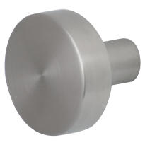 GPF9852.09 mat vlakke knop 52x16mm t.b.v. veiligheidsschilden vast incl. wisselstift RVS