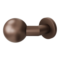 GPF9853.A2-00L Bronze blend verkropte kogelknop S5 55mm incl. wisselstift op ronde rozet links