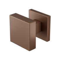 GPF9856.A2-02 Bronze blend vierkante knop S5 53x53x16mm incl. wisselstift op vierkante rozet