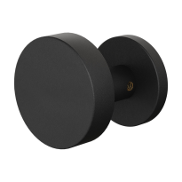 GPF9865.61-00 Zwart excentrische knop S1 60x16mm draaibaar met rond rozet