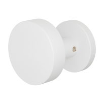 GPF9865.62-00 Wit excentrische knop S2 60x16mm met knopvastzetter met rond rozet