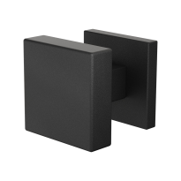 GPF9948.61-02 Zwart vierkante knop S2 53x53x16mm incl. knopvastzetter met vierkante rozet