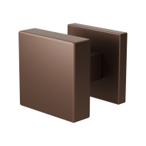 GPF9948.A2-02 Bronze blend vierkante knop S2 53x53x16mm incl. knopvastzetter met vierkante rozet