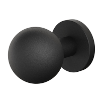 GPF9954.61-00 Zwart kogelknop S2 50mm met knopvastzetter met ronde rozet