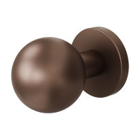 GPF9954.A2-00 Bronze blend kogelknop S2 50mm met knopvastzetter met ronde rozet