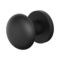 GPF9959.61-00 Zwart paddenstoel knop 52mm met rond rozet