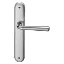 S90 Special deurkruk op langschild BB56, chrome/satinchrome