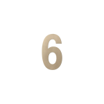 GPF Champagne blend huisnummer 6, 150 mm