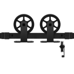 GPF0503.61 schuifdeursysteem Suuri zwart 300 cm (2x150 cm)