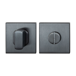 GPF0910.02P1 toiletgarnituur 50x50x8mm stift 8mm PVD antraciet