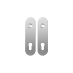 GPF1100.10 kortschild afgerond PC72 RVS geborsteld