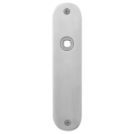 GPF1100.12L/R plaatschild afgerond links-/ rechtsdraaiend RVS geborsteld