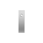 GPF1100.15L kortschild rechthoekig blind linksdraaiend RVS geborsteld
