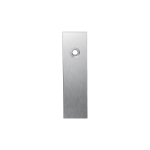 GPF1100.15R kortschild rechthoekig blind rechtsdraaiend RVS geborsteld