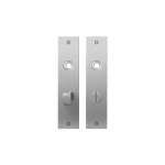 GPF1100.16 plaatschild rechthoekig WC57/5 normale knop RVS geborsteld