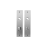 GPF1100.16 plaatschild rechthoekig WC63/8 normale knop RVS geborsteld