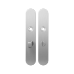 GPF1100.20 langschild afgerond WC55/8 normale knop RVS geborsteld