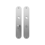 GPF1100.21 plaatschild afgerond WC55/8 normale knop RVS geborsteld