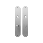 GPF1100.21 plaatschild afgerond WC63/8 normale knop RVS geborsteld