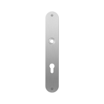 GPF1100.22L/R plaatschild afgerond PC72 links-/ rechtsdraaiend RVS geborsteld
