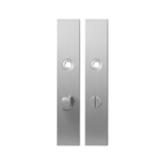 GPF1100.25 langschild rechthoekig WC63/8 normale knop RVS geborsteld