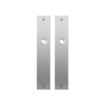 GPF1100.26 plaatschild rechthoekig blind RVS geborsteld